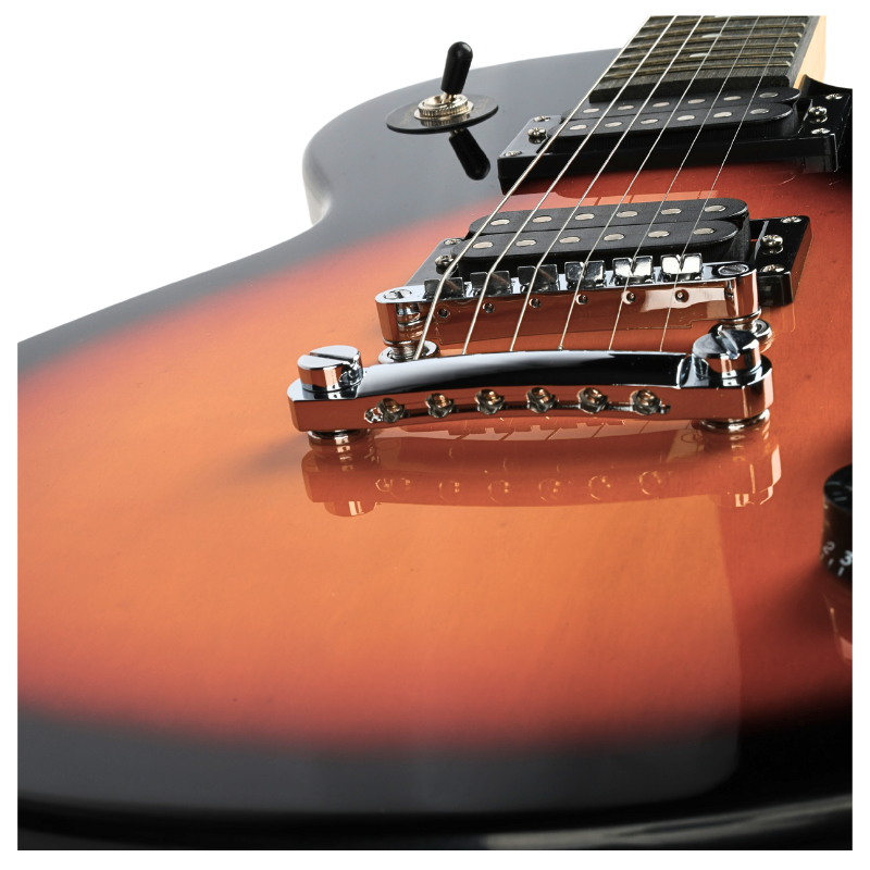 V-Tone ESLP39 SB 4/4 Les Paul sähkökitara-sarja vahvistimen kanssa, Sunburst