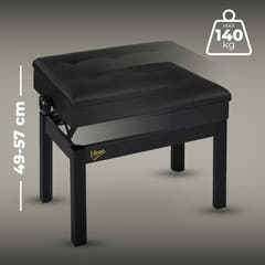 V-TONE PB2 BK Pianopenkki – Säädettävä 49–57 cm