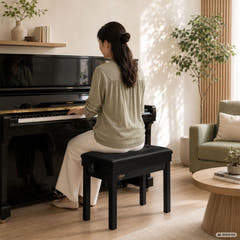 V-TONE PB2 BK Pianopenkki – Säädettävä 49–57 cm