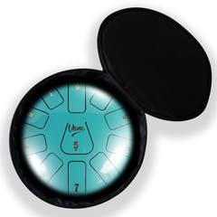 Tongue Drum 8" Cyan inkl. laukku (11 Sävelet C Skaala)