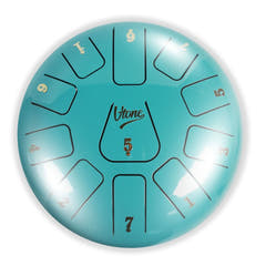Tongue Drum 8" Cyan inkl. laukku (11 Sävelet C Skaala)