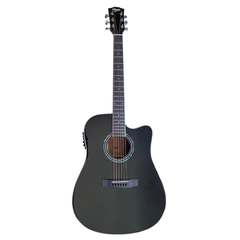 V-TONE VEAG1 CE BK elektro-akustinen kitarat 4/4 dreadnought cutaway Black