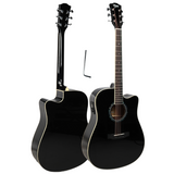 V-TONE VEAG1 CE BK elektro-akustinen kitarat 4/4 dreadnought cutaway Black