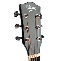 V-TONE VEAG1 CE BK elektro-akustinen kitarat 4/4 dreadnought cutaway Black