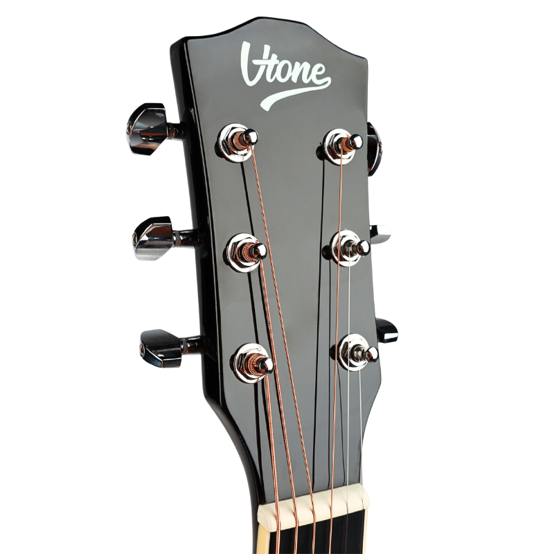 V-TONE VEAG1 CE BK elektro-akustinen kitarat 4/4 dreadnought cutaway Black