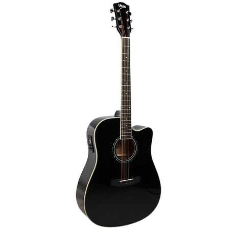 V-TONE VEAG1 CE BK elektro-akustinen kitarat 4/4 dreadnought cutaway Black