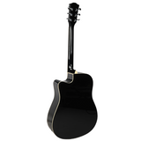 V-TONE VEAG1 CE BK elektro-akustinen kitarat 4/4 dreadnought cutaway Black