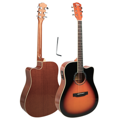 V-TONE VEAG1 CE VS elektro-akustinen kitarat 4/4 dreadnought cutaway sunburst