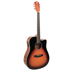 V-TONE VEAG1 CE VS elektro-akustinen kitarat 4/4 dreadnought cutaway sunburst