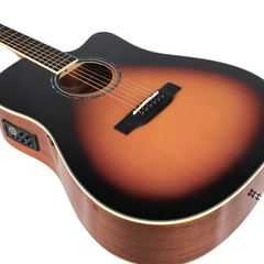 V-TONE VEAG1 CE VS elektro-akustinen kitarat 4/4 dreadnought cutaway sunburst