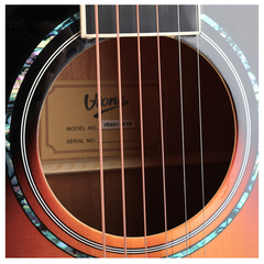 V-TONE VEAG1 CE VS elektro-akustinen kitarat 4/4 dreadnought cutaway sunburst