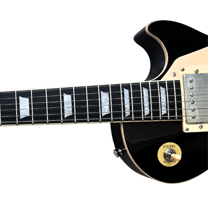 V-TONE VLP1 BK Elektrisk Kitarat 4/4 Les Paul HH – Black Gloss