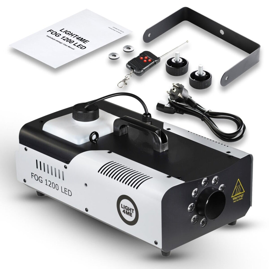 Light4Me Fog 1200 LED Fog Machine 1200W med RGB LED & DMX