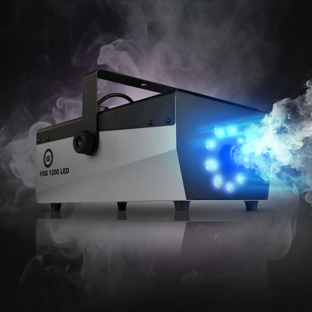 Light4Me Fog 1200 LED V2 Fog Machine 1200W med RGBW LED & DMX