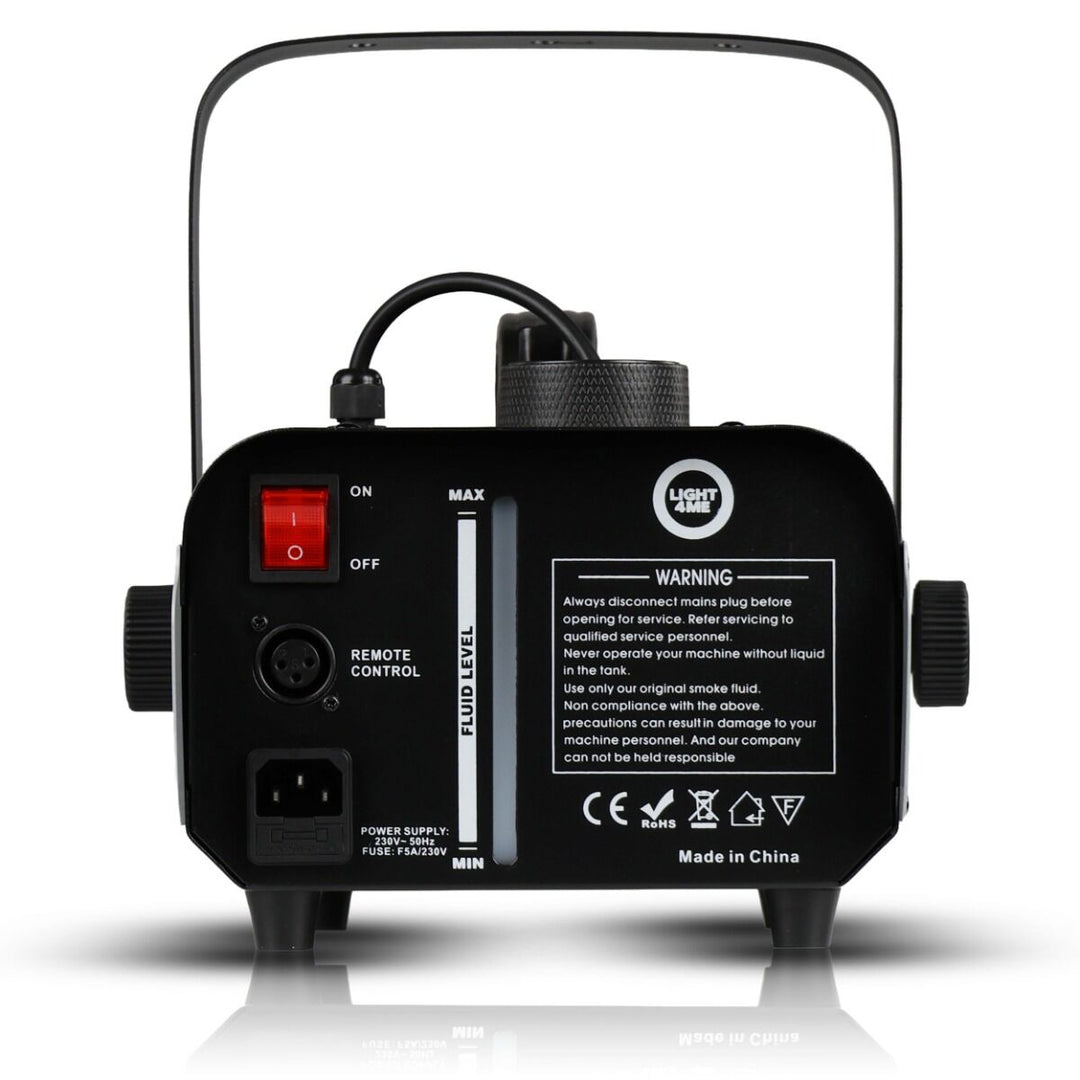 Light4Me Fog 900 Fog Machine 900W med Trådløs Fjernbetjening