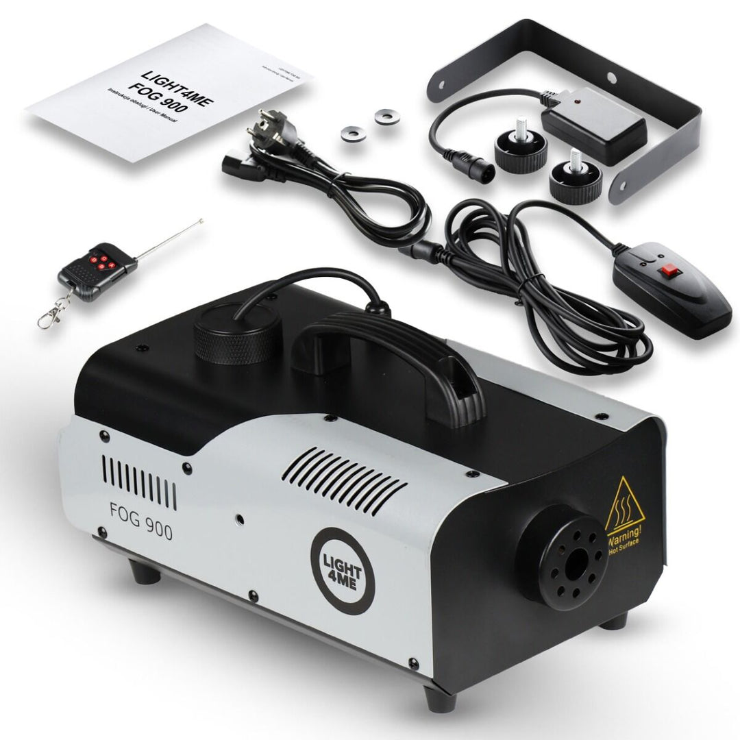 Light4Me Fog 900 Fog Machine 900W med Trådløs Fjernbetjening