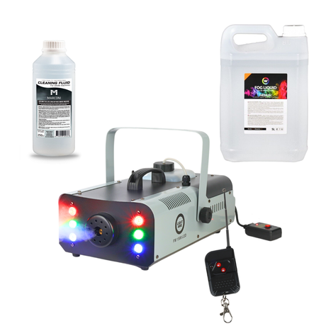 Light4Me FM 1500 LED Fog Machine 1500 W Bundle